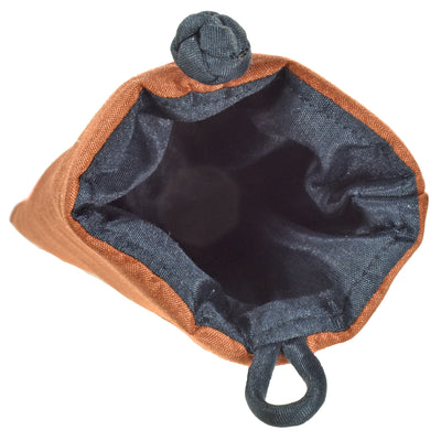 Poly Dupioni Silk Soft Eyeglass Case, Rust & Black