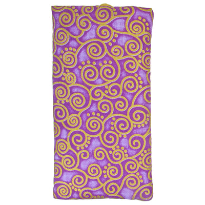Cotton Soft Eyeglass Case, Purple