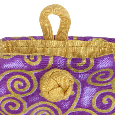 Cotton Soft Eyeglass Case, Purple