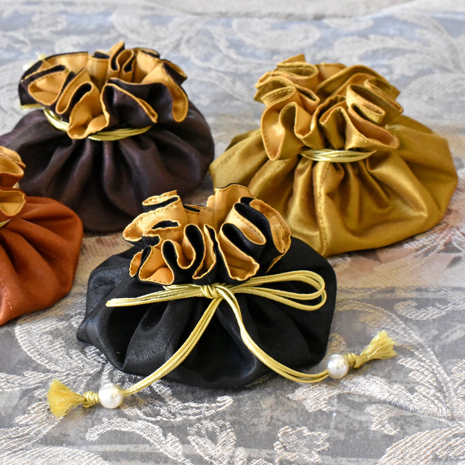 Marisa D'Amico® Silk Drawstring Jewelry Pouches